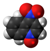 Ruimtevullend model van het 4-nitroquinoline 1-oxidemolecuul