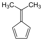 Structural formula of 6,6-dimethylfulvene