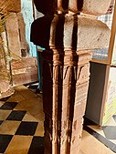 Mandapam with original pillar and modern era floor