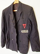 F-triangle on Buchenwald clothing of Dr Joseph Brau. ^