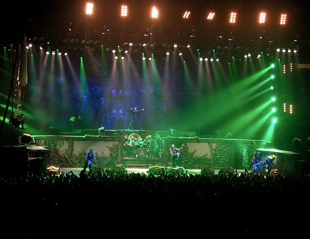 Iron Maiden during the A Matter of Life and Death Tour, in which they performed the album in its entirety.