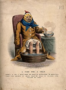 A sick man with a cold. Coloured lithograph, 1833. Wellcome V0011172.jpg