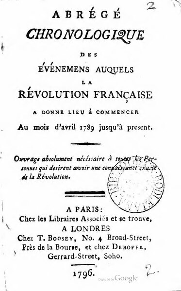 File:Abrégé chronologique des événemens auquels la révolution française a donné lieu.djvu
