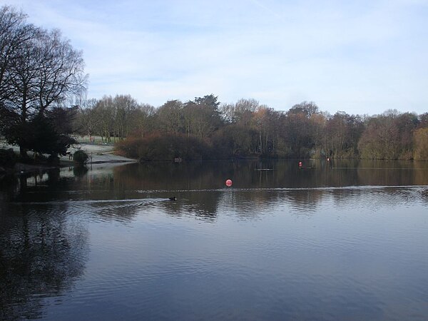 Lake in Acton Park, Wrexham