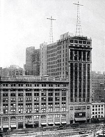 The Aeolian Hall in New York City was home to WJY-WJZ and the "WJZ chain" of the "radio group". Aeolian Hall (1923).jpg