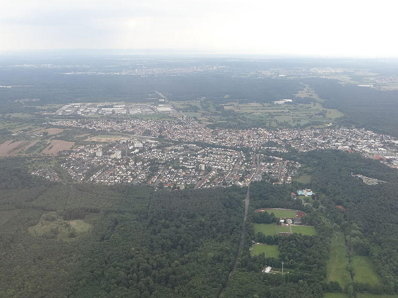 File:Aerial photograph of Mörfelden.JPG