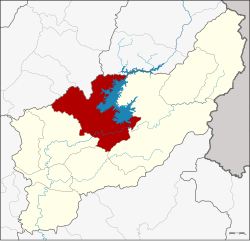 Uttaradit provintsiyasida tumanning joylashishi