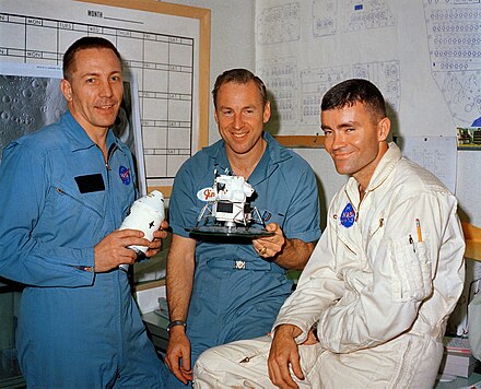 Swigert, Lovell and Haise the day before launch