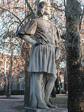 Riccardo Secchi, Ludovico Ariosto, 1916, Reggio-Emilia, Parco del Popolo.