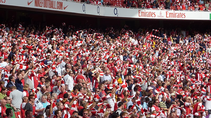 Arsenal supporter Lewis Hamilton attends Manchester City clash at