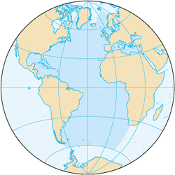 Карта на Атлантическия океан