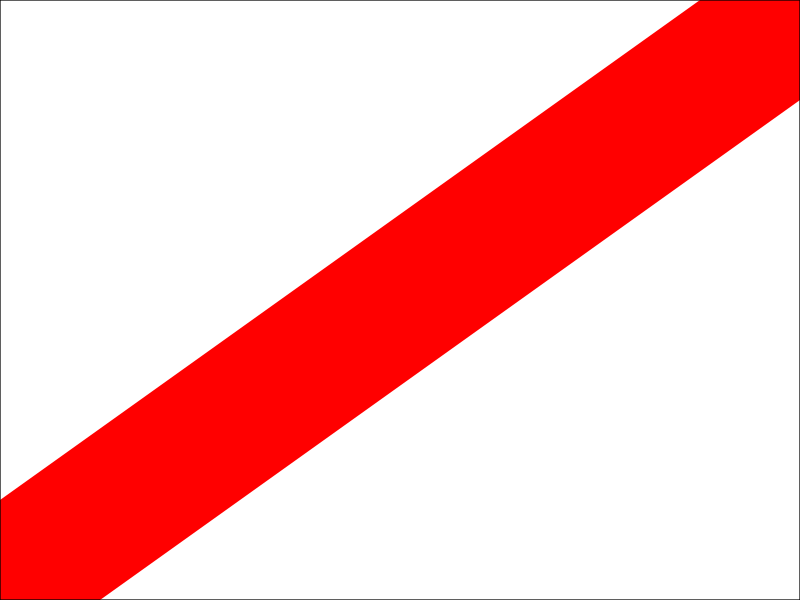diagonal red stripes