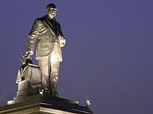 Statue of B.R.Ambedkar inside Ambedkar Park, Lucknow B.R. Ambedkar statue at Ambedkar Park.JPG