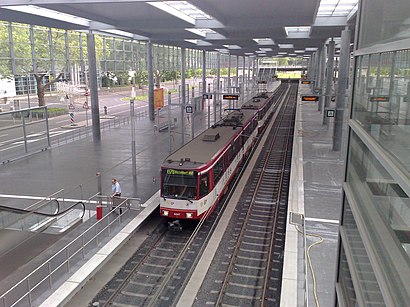 How to get to Esprit Arena/Messe Nord in Düsseldorf by Bus, Subway or Train?