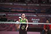 Deutsch: Badminton bei den Olympischen Jugendspielen 2018; Tag 4, 10. Oktober 2018; Viertelfinale Mädchen: Pattarasuda Chaiwan (Thailand) - Vivien Sándorházi (Ungarn) 21-9, 21-8 23′ English: Badminton at the 2018 Summer Youth Olympics at 10 October 2018 – Girls Quarterfinal: Pattarasuda Chaiwan (Thailand) - Vivien Sándorházi (Hungary) 21-9, 21-8 23′