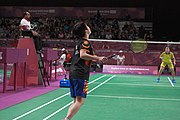 Deutsch: Badminton bei den Olympischen Jugendspielen 2018; Tag 4, 10. Oktober 2018; Viertelfinale Mädchen: Vu Thi Anh Thu (Vietnam) - Goh Jin Wei (Malaysia) 12-21, 9-21 26′ English: Badminton at the 2018 Summer Youth Olympics at 10 October 2018 – Girls Quarterfinal: Vu Thi Anh Thu (Vietnam) vs Goh Jin Wei (Malaysia) 12-21, 9-21 26′