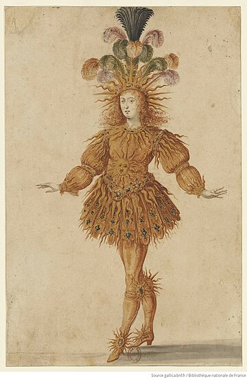 Louis XIV in Lully's Ballet Royal de la Nuit (1653).