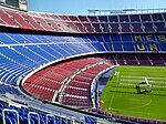 Camp Nou met lege tribunes