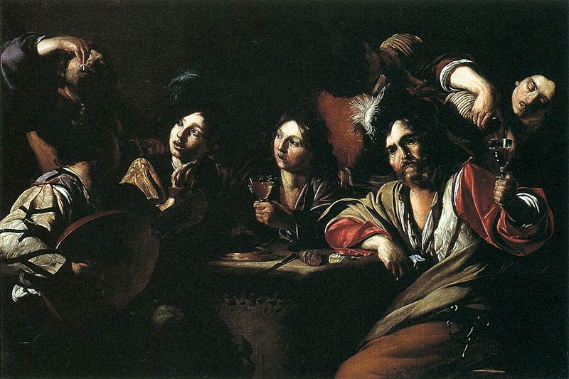 File:Bartolomeo Manfredi - Tavern Scene with a Lute Player - WGA13929.jpg