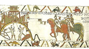 The attack on Dinan, from the Bayeux Tapestry BayeuxTapestryScene20.jpg