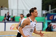 Deutsch: Beachhandball Europameisterschaften 2019 (Beach handball Euro); Tag 6: 7. Juli 2019 – Männerfinale, Dänemark-Norwegen 2:0 (25:18, 19:16) English: Beach handball Euro; Day 6: 7 July 2019 – Men's Final – Denmark-Norway 2:0 (25:18, 19:16)