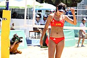 Deutsch: Beachvolleyball bei den Olympischen Jugendspielen 2018; Tag 9, 15. Oktober 2018; Mädchen, Viertelfinale: Italien-China 2–0 (21–16/21–9) English: Beach volleyball at the 2018 Summer Youth Olympics at 15 October 2018 – Girls Quarterfinals: Italy-China 2–0 (21–16/21–9)