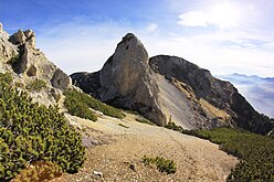 Section between Mountains of Irzniq in Pejë, western part of Kosovo.