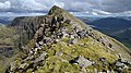 Looking east to summit of Ben Lugmore, with the cliffs of Lug More (Irish: Coum Dubh) corrie (left)