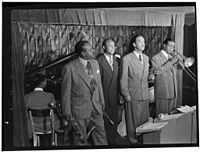 Ben Webster, Eddie Barefield, Buck Clayton, Benny Morton, Famous Door NYC, ca. octobre 1947
