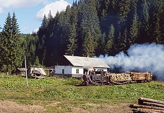 Zug auf dem oberen Abschnitt in Benedec (September 1995)