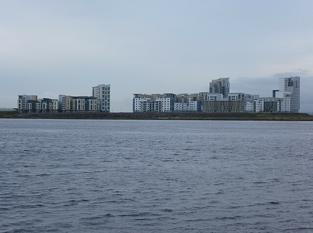 Residential flats at Western Harbour, Newhaven