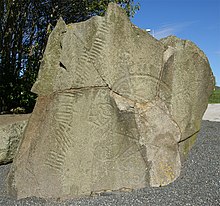 Brandsbutt-Stein, piktischer Symbolstein; Inverurie, Aberdeenshire – 600 n. Chr.