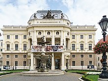 Historisches Gebäude des Slowakischen Nationaltheaters am Hviezdoslav-Platz