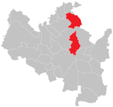 Brno-sever na mapě