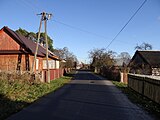 Polski: Bukowina - droga i zabudowania English: Bukowina - street and buildings