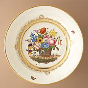 Porcelain soup plate from the Burdette-Coutts Service, c. 1815