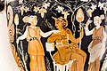 CA Painter - LCS II-4 66 - Dionysos and Pan with maenads - women - Würzburg MvWM L 877 - 03