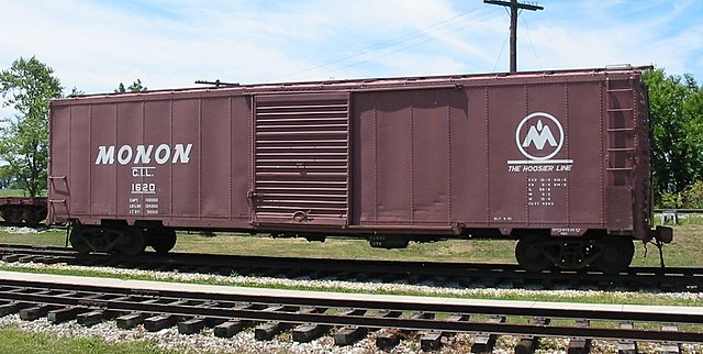 Monon boxcar at the Linden Railroad Museum