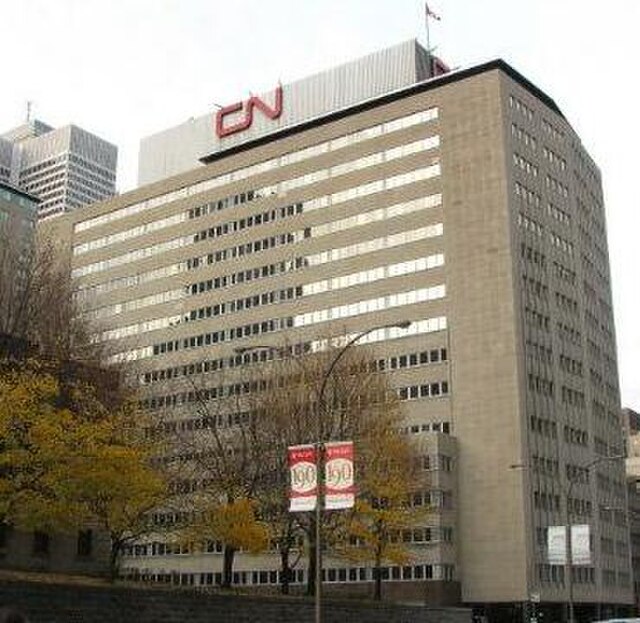 The headquarters of CN in Downtown Montreal