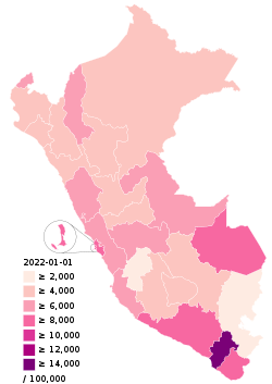 COVID-19 outbreak Peru per capita cases map by departments.svg