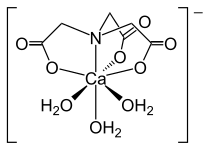 Структура комплексу [Ca(NTA)(H2O)3]−.