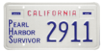 California Pearl Harbor survivor license plate 1994.gif
