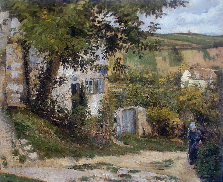 Файл:Camille Pissarro - Chemin a L'Hermitage, 1874.jpg