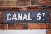 Canal Street sign Canal Street sign in Jericho, Oxford - geograph.org.uk - 1850504.jpg