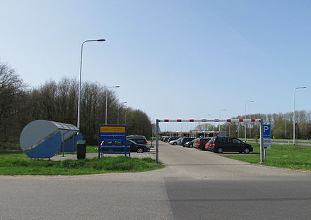 Carpool pick-up place in the Netherlands