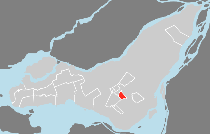 File:Carte localisation Île de Montréal - Hampstead.svg