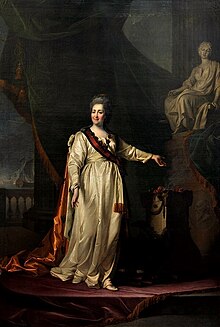 Catherine II the Legislatress by D.Levitskiy (1783, Novosibirsk musem).jpg