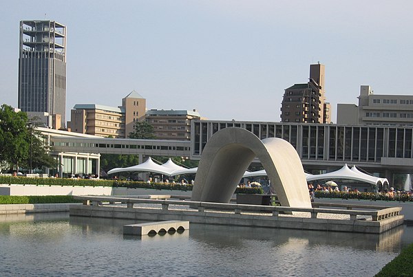 Cenotaph, Hiroshima Peace Memorial Park, Japan