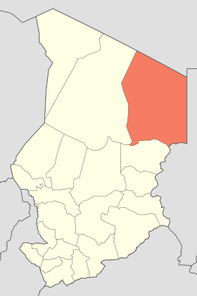 Localisation de Région de l'Ennedi