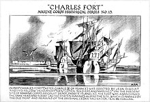 Charles Fort, ink drawing by Arman Manookian, Honolulu Academy of Arts.jpg